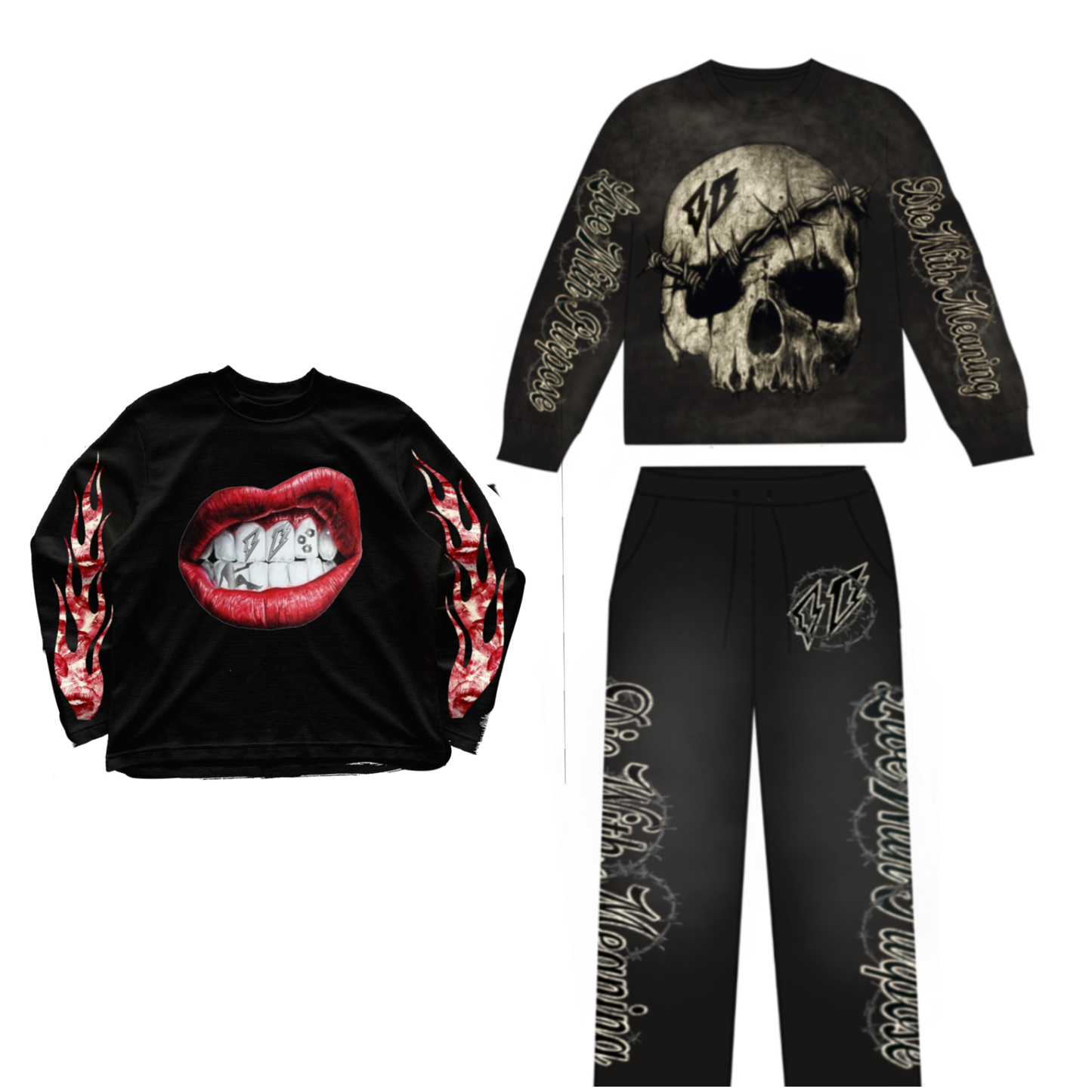 2 thermal long sleeve 1 sweatpants for $120